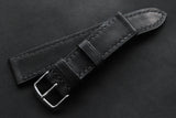 The House Of Straps | Horween Essex Black Full Stitch Leather Watch Strap