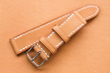 The House Of Straps | Horween Essex Natural Full Stitch Leather Watch Strap