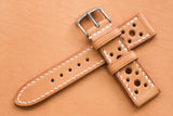 The House Of Straps | Horween Essex Natural Racing Leather Watch Strap