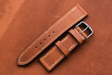 The House Of Straps | Horween Rustic Tan Full Stitch Leather Watch Strap