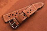 Horween Rustic Tan Racing Leather Watch Strap