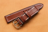 The House Of Straps | Wickett & Craig Med Brown Full Stitch Strap