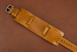 Italian Textured Brown Full Stitch Newman Bund Watch Strap
