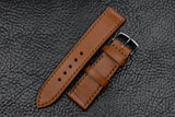 Barenia Tan Full Stitch Leather Watch Strap