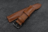 Barenia Tan Half Padded Leather Watch Strap