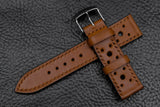Barenia Tan Racing Leather Watch Strap