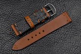 Barenia Tan Side Stitch Leather Watch Strap