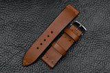 Barenia Tan Side Stitch Leather Watch Strap