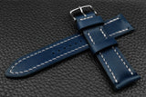 THOS Italian Blue Leather Watch Strap