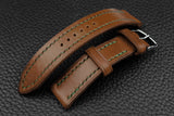 THOS Italian Chestnut Leather Watch Strap