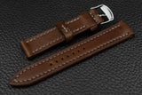 THOS Italian Chocolate Leather Watch Strap