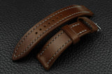 THOS Italian Chocolate Leather Watch Strap