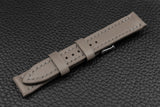 THOS Italian Grey Leather Watch Strap