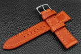 THOS Italian Orange Leather Watch Strap