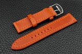 THOS Italian Orange Leather Watch Strap
