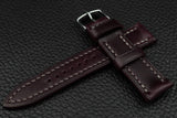 THOS Italian Purple Leather Watch Strap