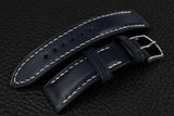 Italian Navy Half Padded Leather Watch Strap