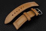 Italian Sand Half Padded Leather Watch Strap