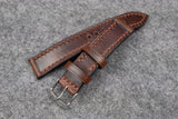Horween Chromexcel Brown Full Stitch Leather Watch Strap