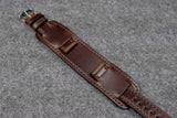 Horween Chromexcel Brown Full Stitch Newman Bund Watch Strap