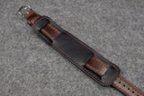 Horween Chromexcel Brown Full Stitch Newman Bund Watch Strap