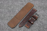 Horween Chromexcel Brown Side Stitch Newman Bund Watch Strap