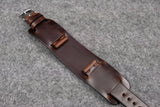Horween Chromexcel Brown Side Stitch Newman Bund Watch Strap