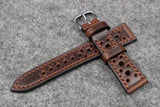 Horween Chromexcel Brown Racing Leather Watch Strap