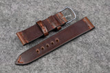 Horween Chromexcel Brown Side Stitch Leather Watch Strap