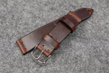 Horween Chromexcel Brown Side Stitch Leather Watch Strap