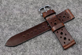 Horween Chromexcel Brown Unlined Racing Leather Watch Strap