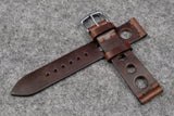 Horween Chromexcel Brown Unlined Rally Leather Watch Strap