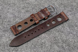 Horween Chromexcel Brown Unlined Rally Leather Watch Strap