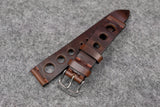 Horween Chromexcel Brown Unlined Rally Leather Watch Strap