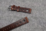 Horween Chromexcel Brown Unlined Rally Leather Watch Strap
