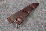 Horween Chromexcel Brown Unlined Side Stitch Leather Watch Strap