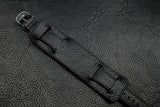 Chevre Black Full Stitch Newman Bund Watch Strap