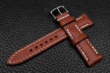 Chevre Cedar Half Padded Leather Watch Strap
