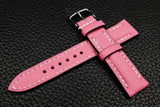 Chevre Rose Half Padded Leather Watch Strap