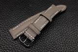 Chevre Taupe Half Padded Leather Watch Strap