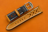 Epsom Gold Racing Leather Watch Strap