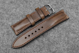 Horween Chromexcel Natural Half Padded Leather Watch Strap