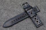 Horween Chromexcel Navy Racing Leather Watch Strap