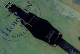 The House Of Straps | Horween Shell Cordovan Black Bund Strap