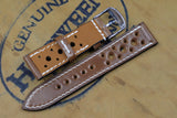 Horween Shell Cordovan Bourbon Racing Leather Watch Strap