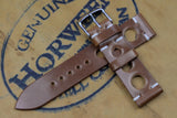 Horween Shell Cordovan Bourbon Unlined Rally Leather Watch Strap
