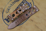 Horween Shell Cordovan Bourbon Unlined Rally Leather Watch Strap