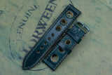 Horween Shell Cordovan Dark Green Rally Leather Watch Strap