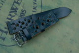 Horween Shell Cordovan Dark Green Unlined Racing Leather Watch Strap
