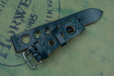 Horween Shell Cordovan Dark Green Unlined Rally Leather Watch Strap